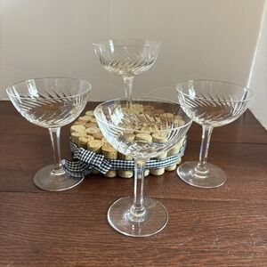 Set Of‎ 4  Liquor Cocktail Gevaert Arlene by VAL ST LAMBERT 5 1/8"